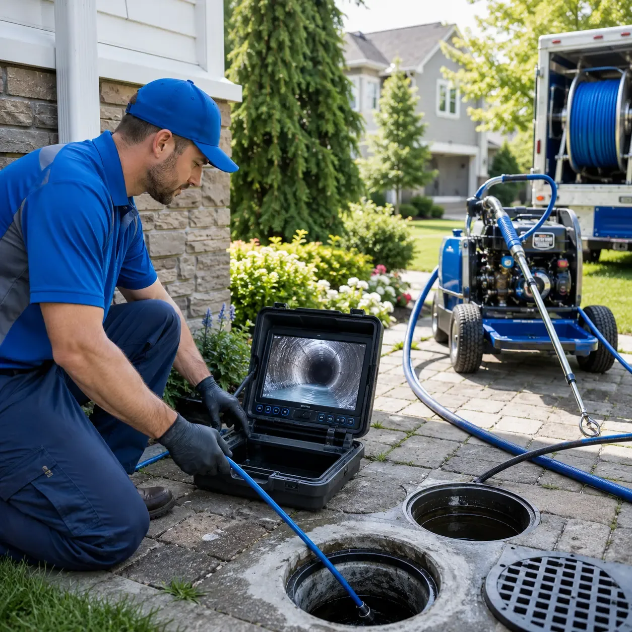 Outdoor drain cleaning professionals serving Brownsboro, TX